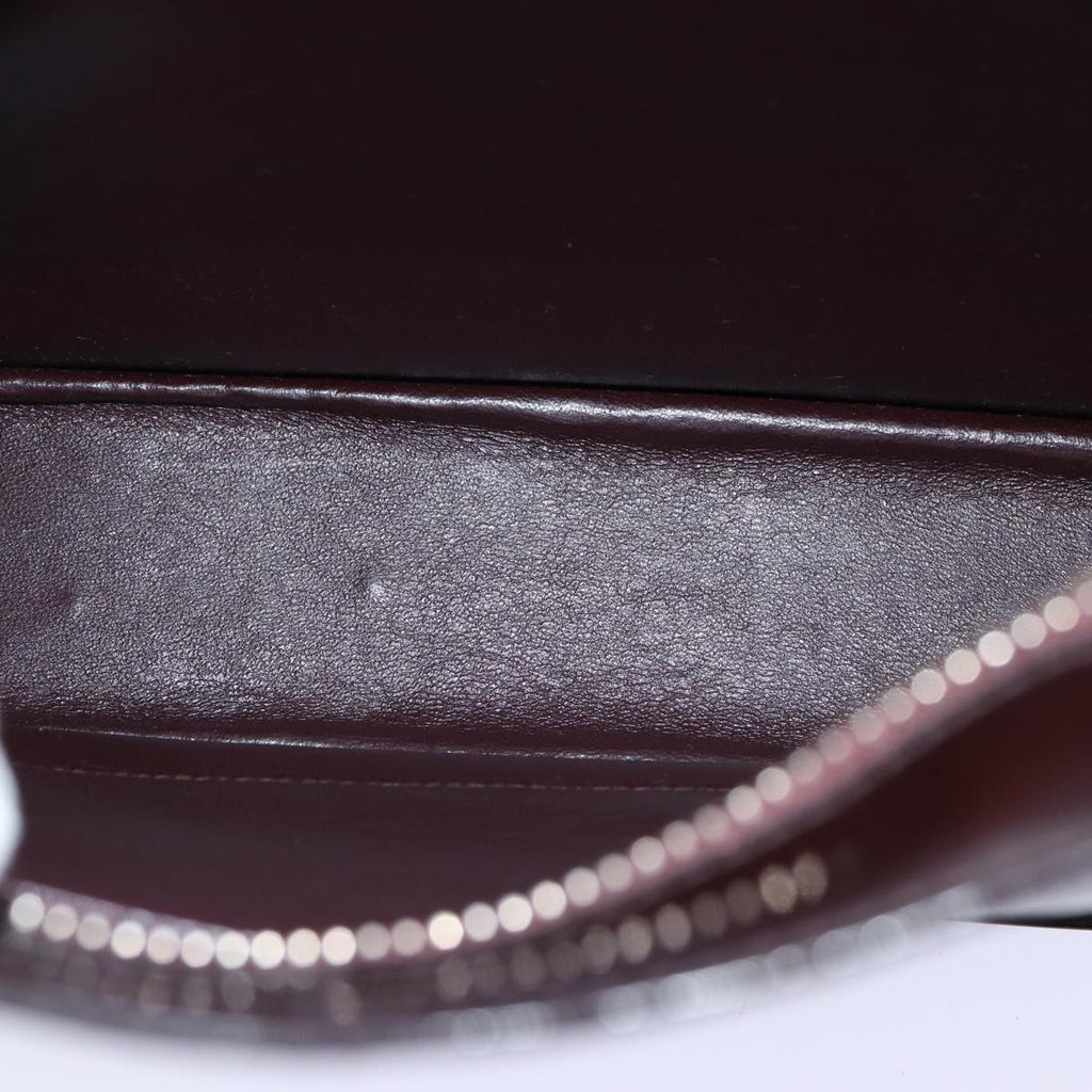 CHANEL COCO Mark Hand Bag Enamel Brown CC 83416
