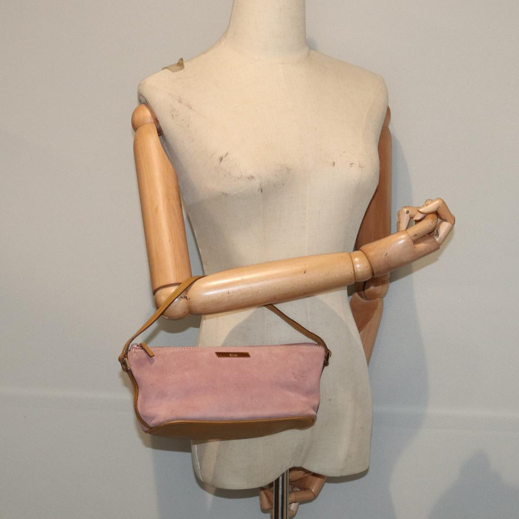 GUCCI Accessory Pouch Suede Pink 039 1103 2123 83424
