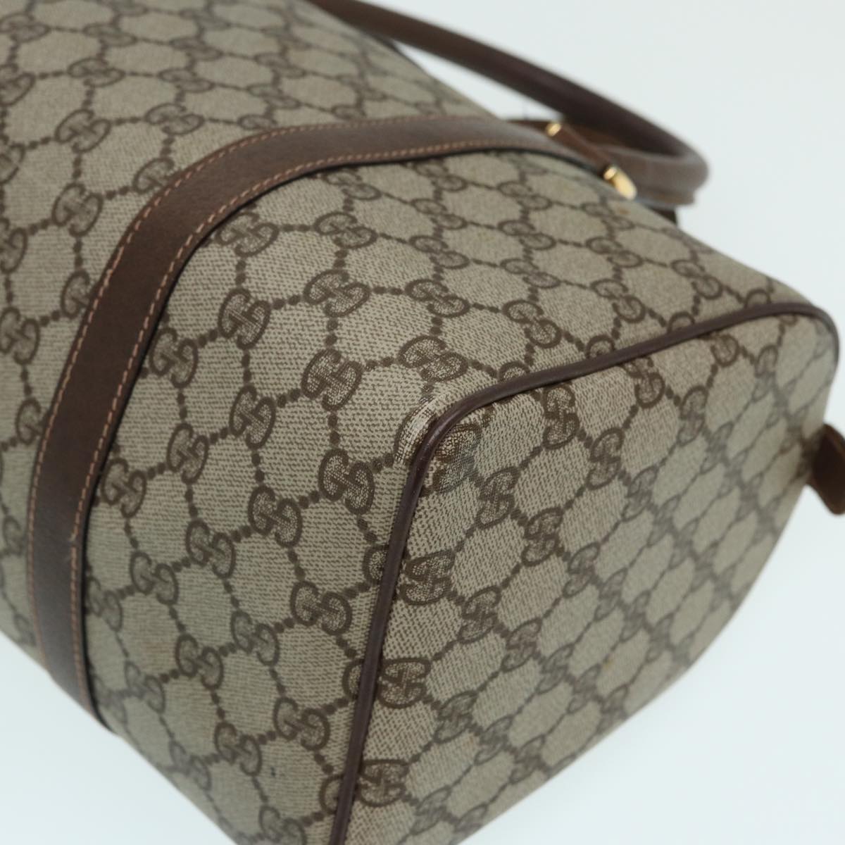 GUCCI GG Supreme Boston Bag PVC Beige 003 39 6842 3 83495
