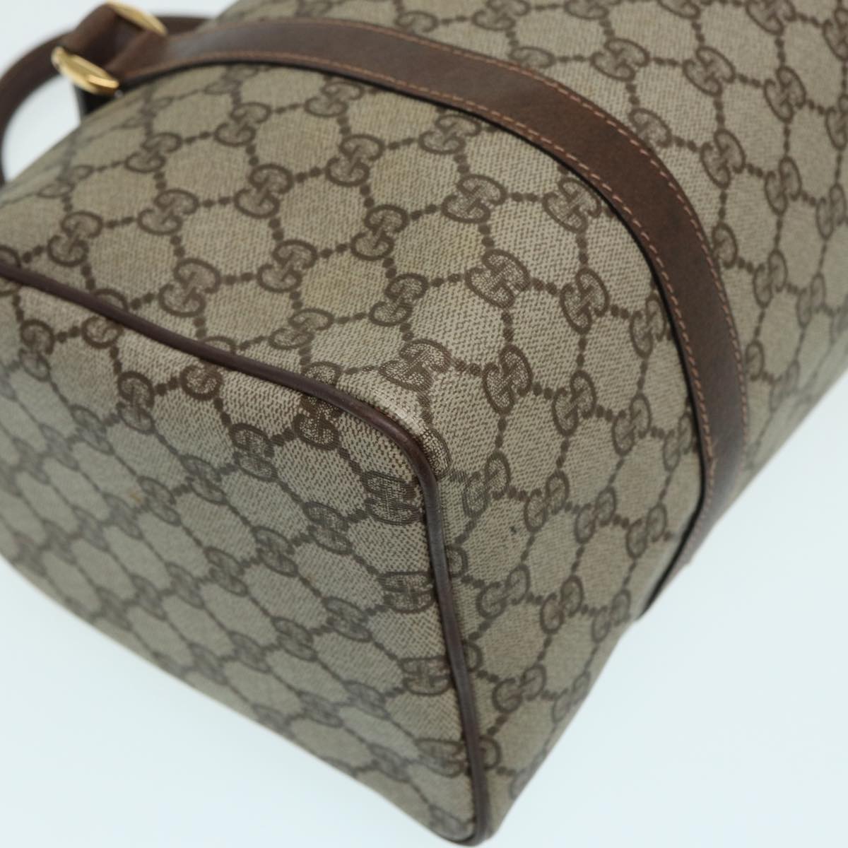 GUCCI GG Supreme Boston Bag PVC Beige 003 39 6842 3 83495