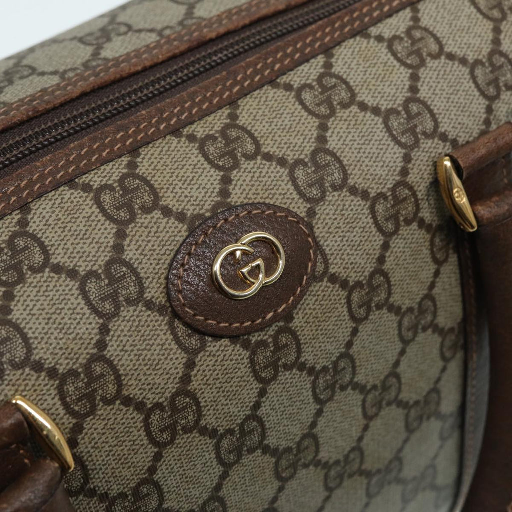 GUCCI GG Supreme Boston Bag PVC Beige 003 39 6842 3 83495