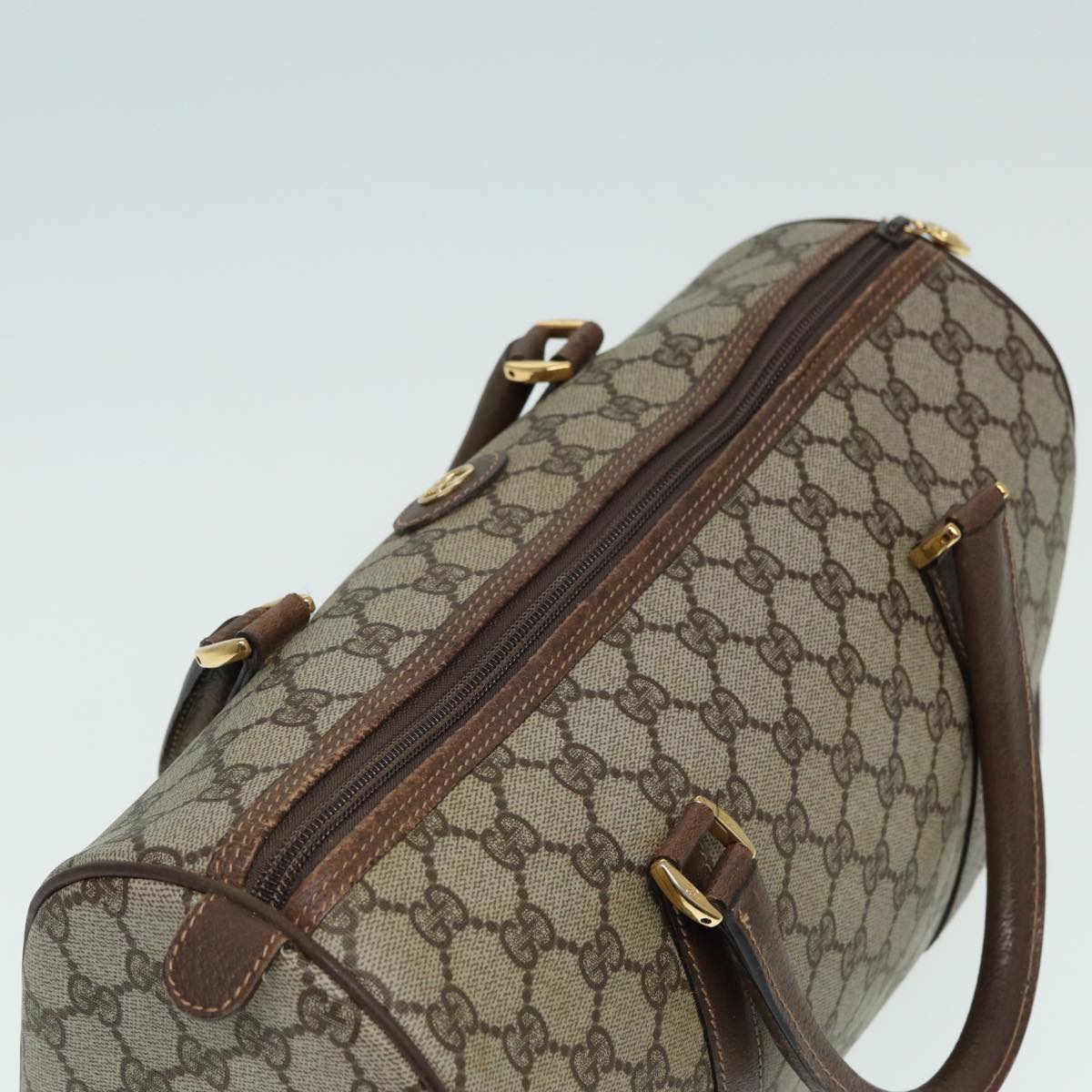 GUCCI GG Supreme Boston Bag PVC Beige 003 39 6842 3 83495