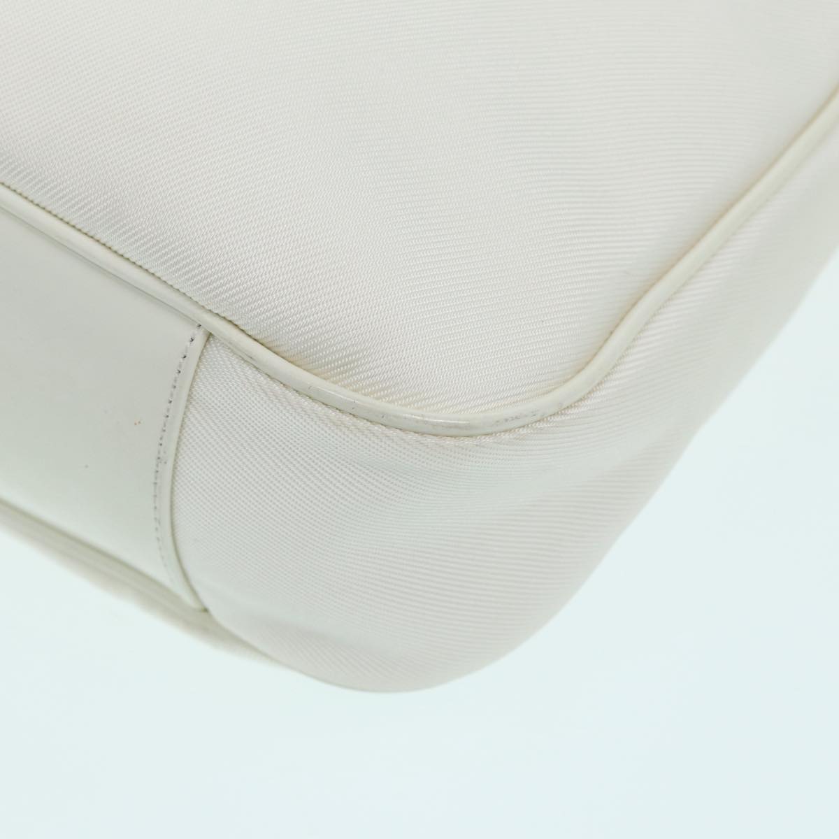 GUCCI Bamboo Hand Bag Canvas White 001 1705 1577 83496