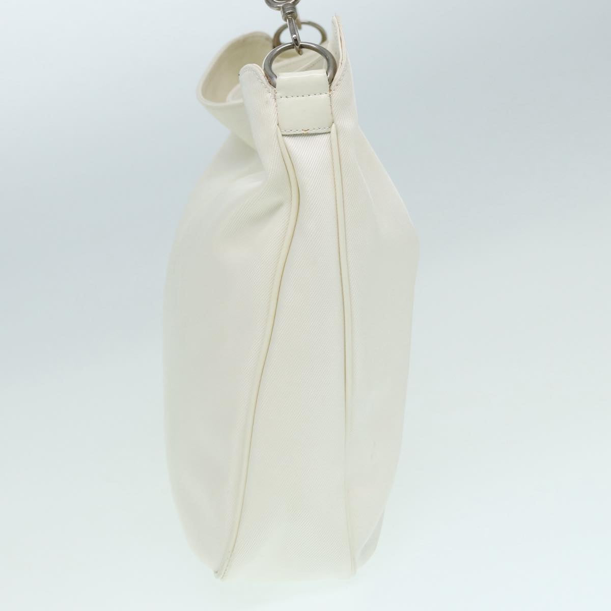 GUCCI Bamboo Hand Bag Canvas White 001 1705 1577 83496