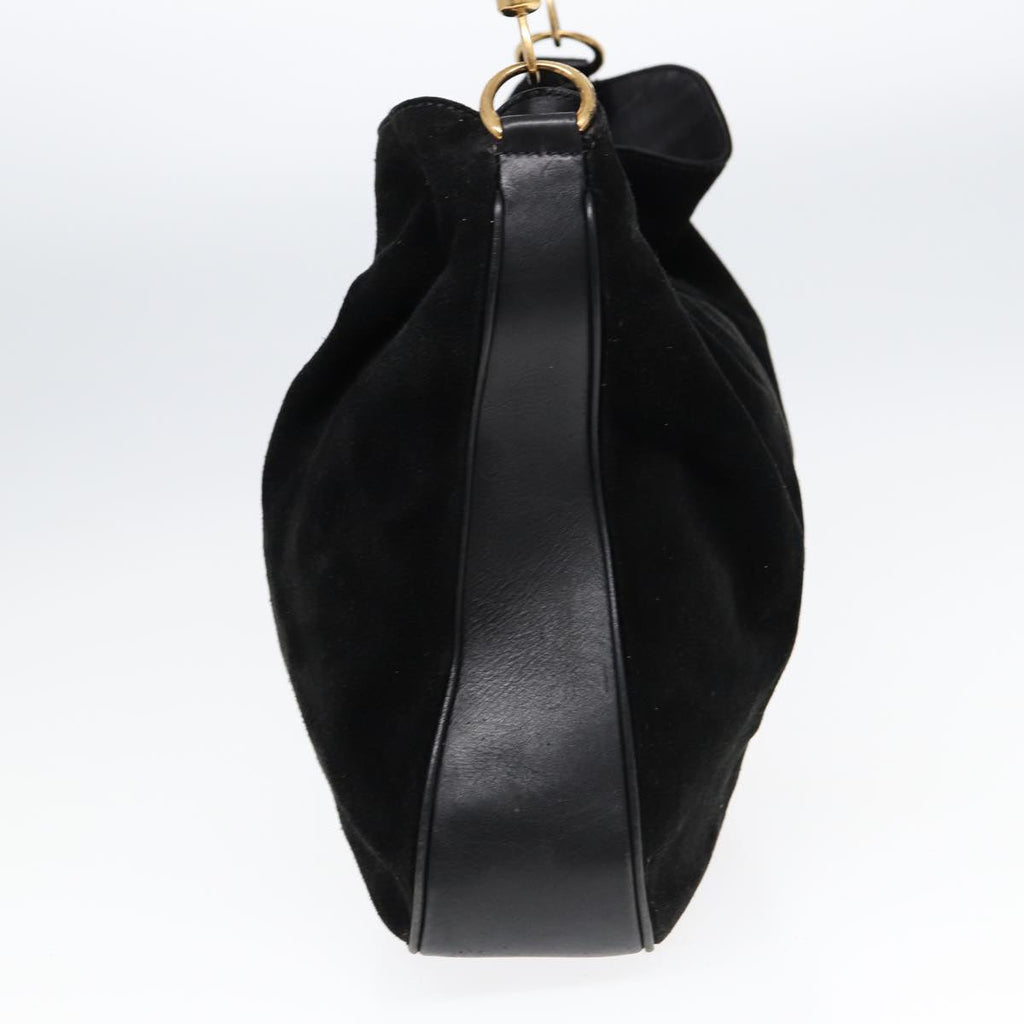 GUCCI Bamboo Hand Bag Suede Brown 002 1186 026 83497