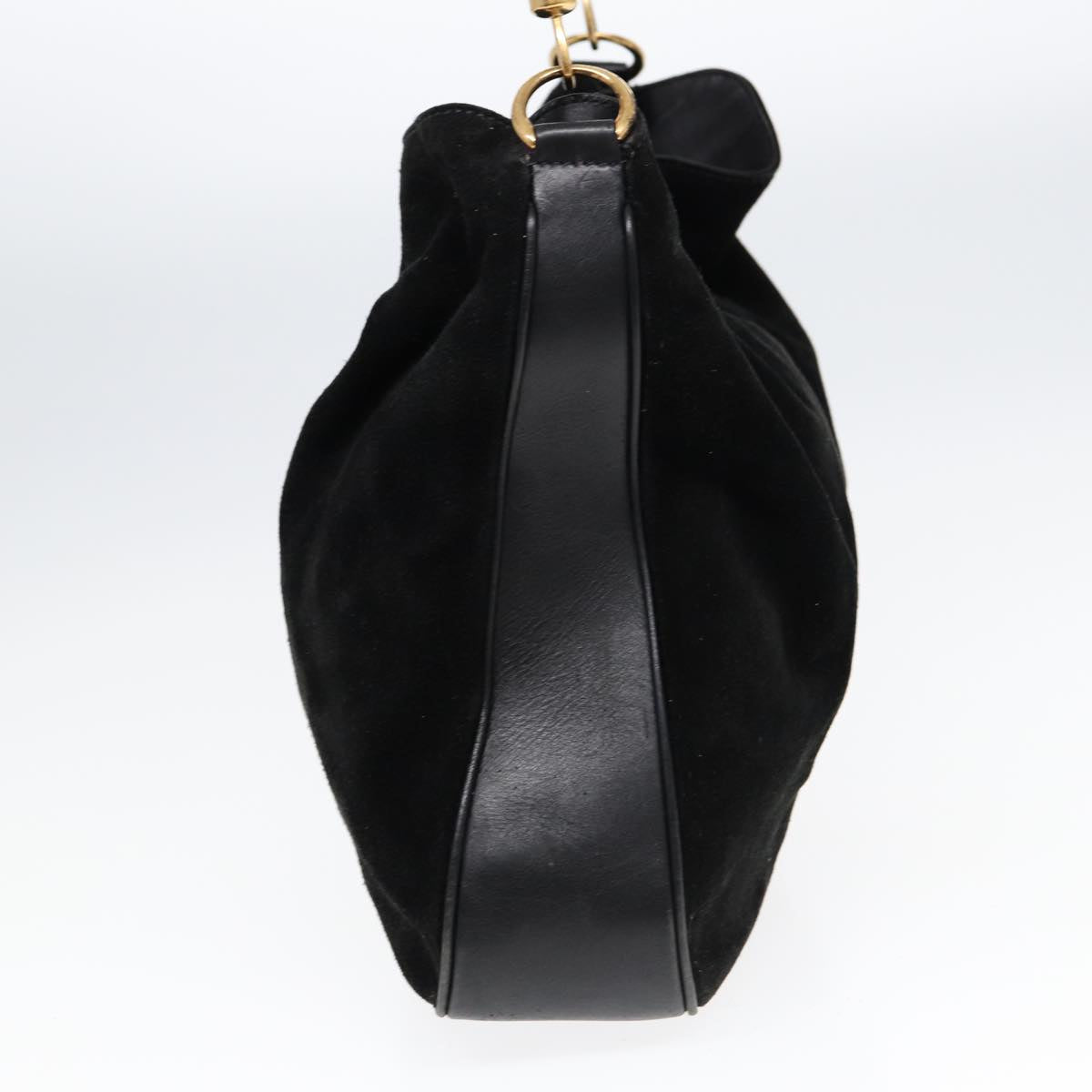 GUCCI Bamboo Hand Bag Suede Brown 002 1186 026 83497