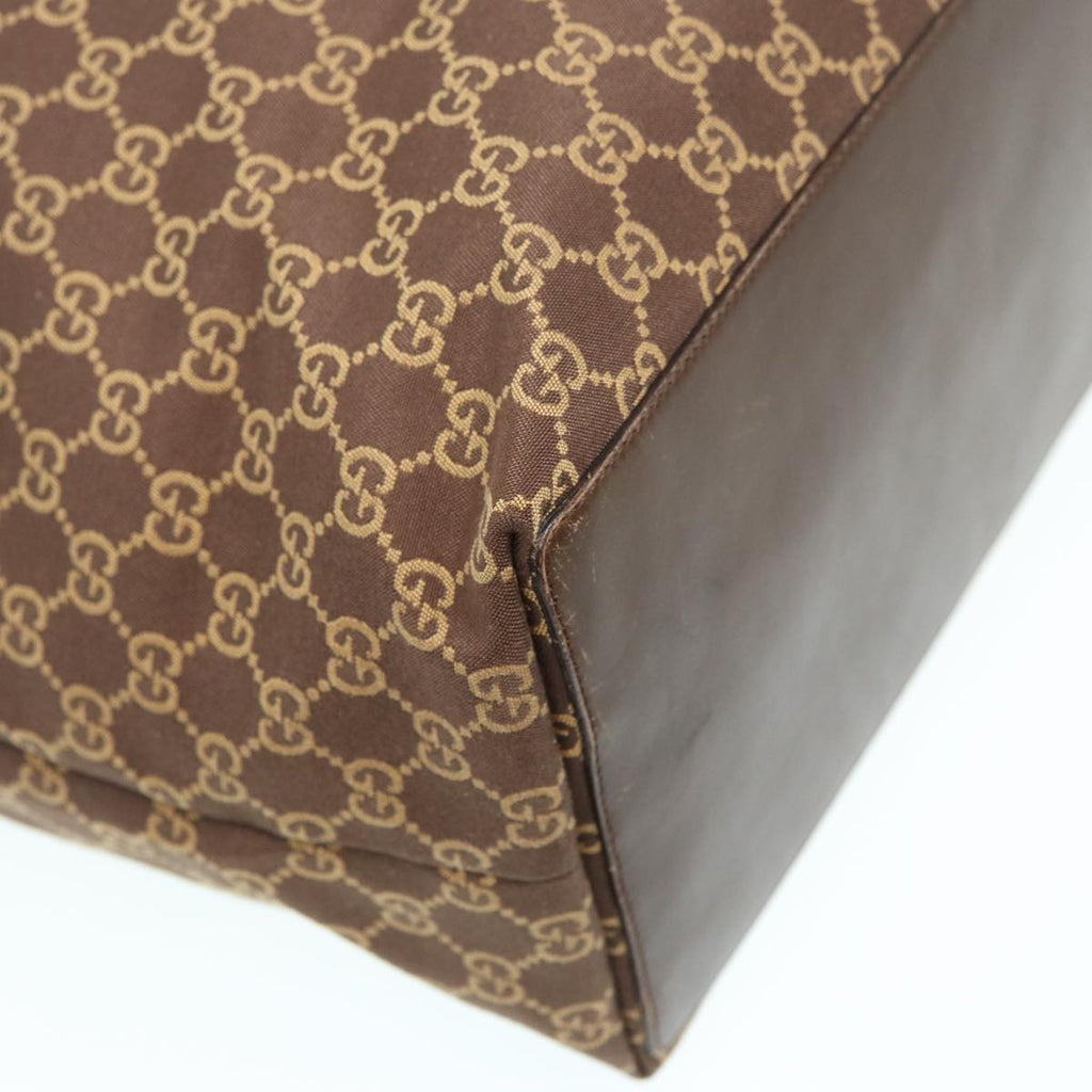 GUCCI GG Canvas Tote Bag Brown 83498