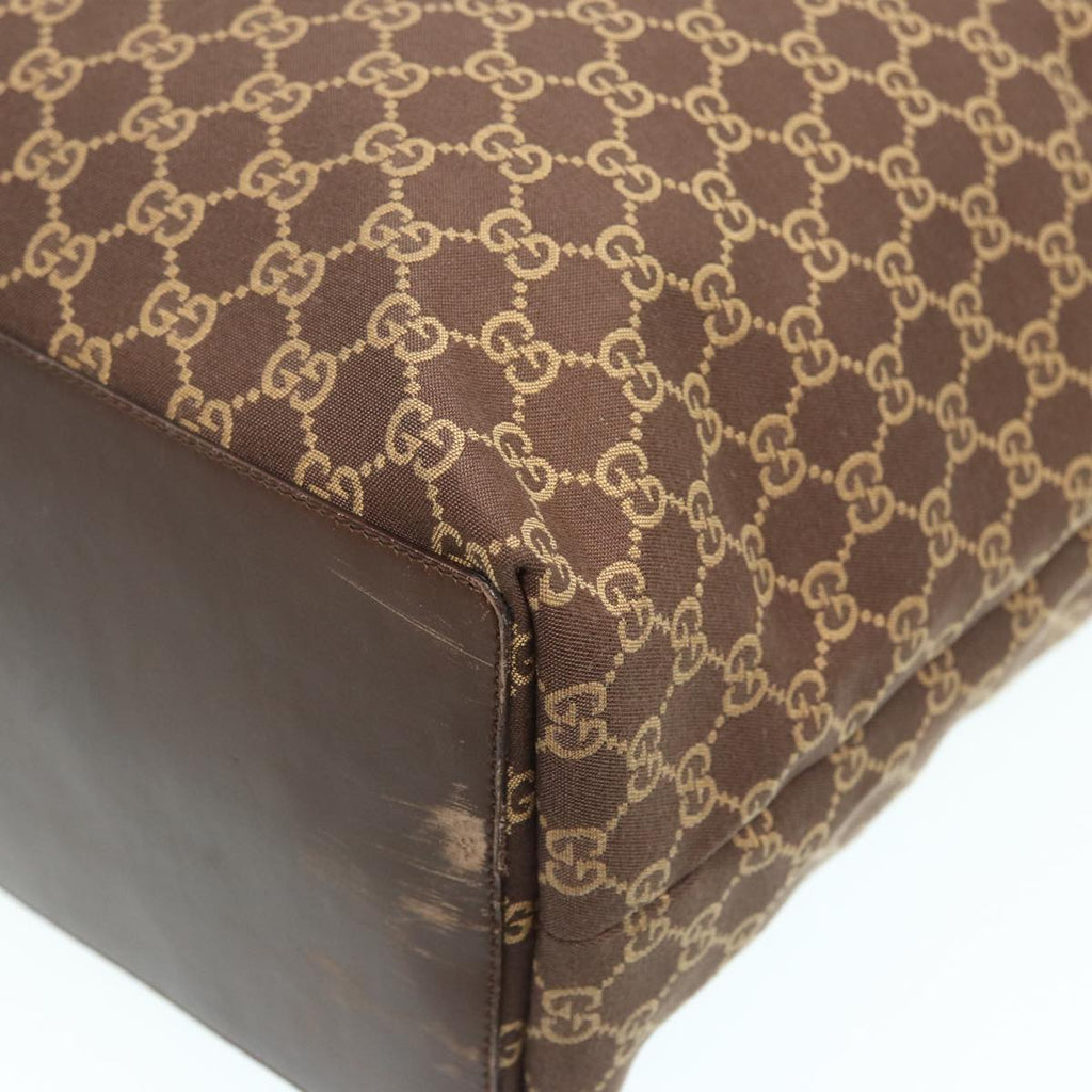 GUCCI GG Canvas Tote Bag Brown 83498
