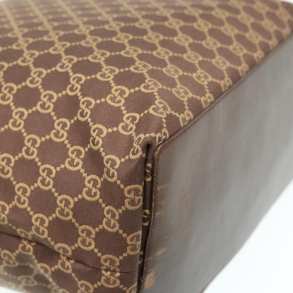GUCCI GG Canvas Tote Bag Brown 83498