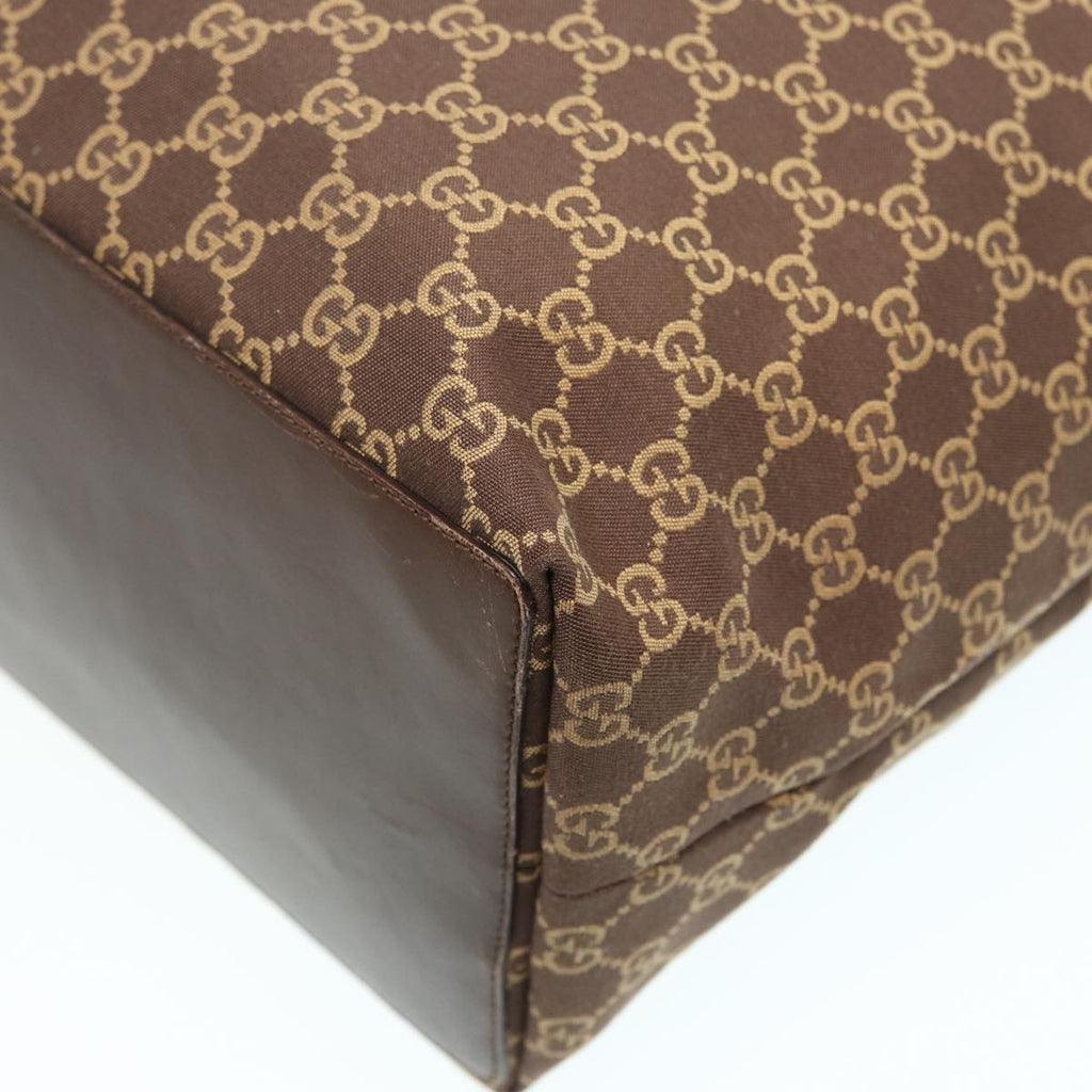 GUCCI GG Canvas Tote Bag Brown 83498