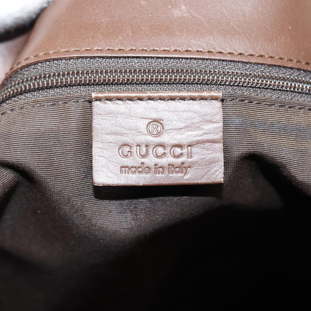 GUCCI GG Canvas Tote Bag Brown 83498