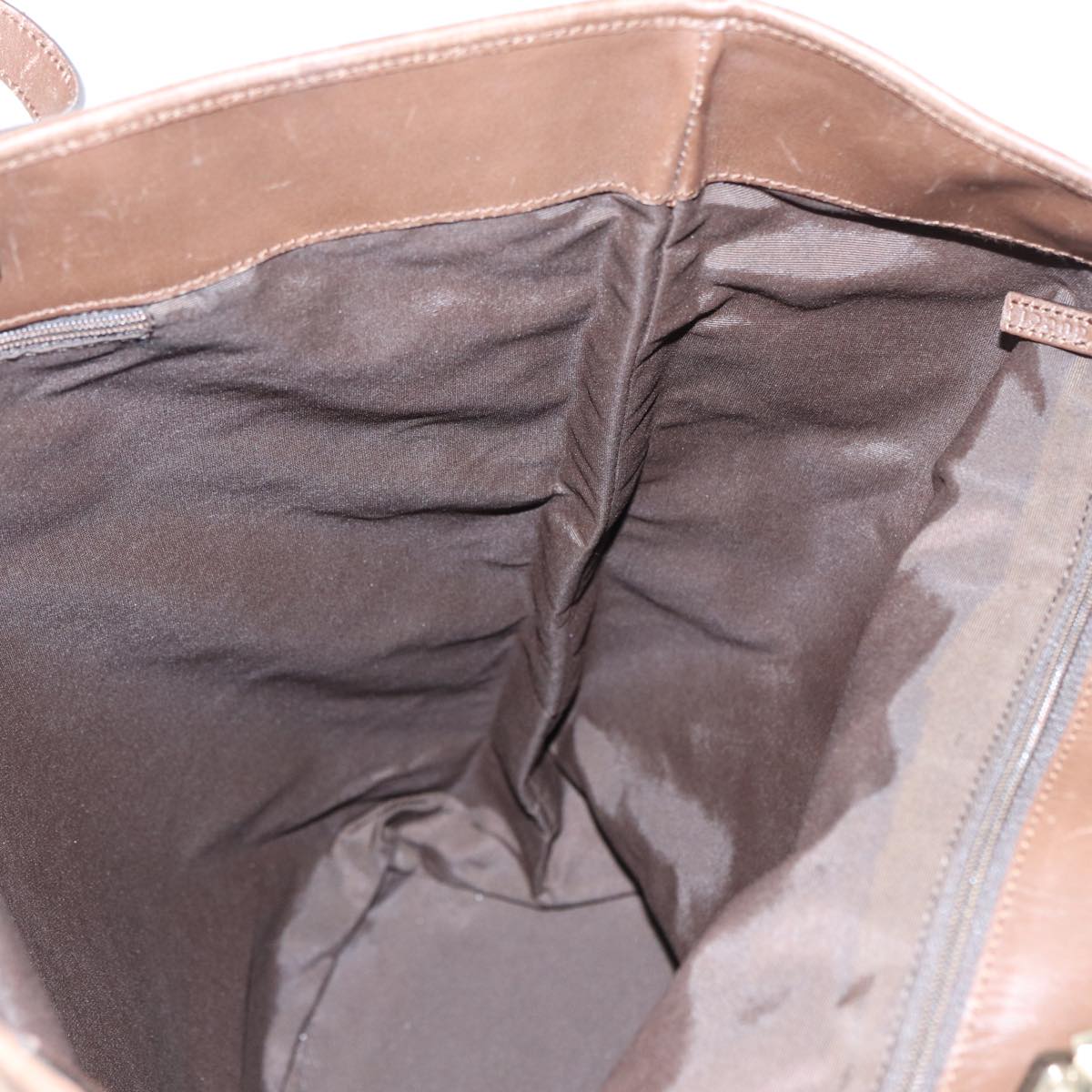 GUCCI GG Canvas Tote Bag Brown 83498