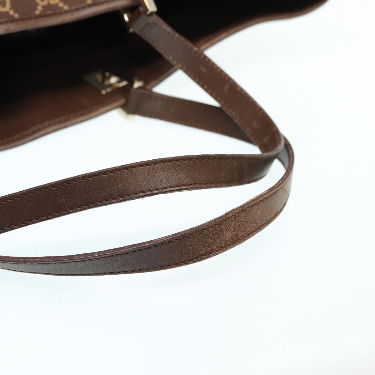 GUCCI GG Canvas Tote Bag Brown 83498