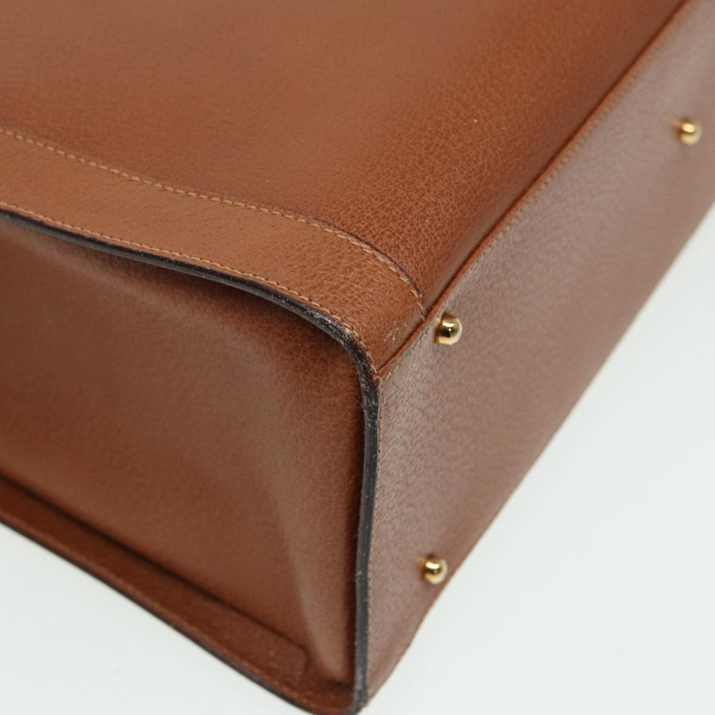 GUCCI Bamboo Hand Bag Leather Brown 002 1186 0259 83656