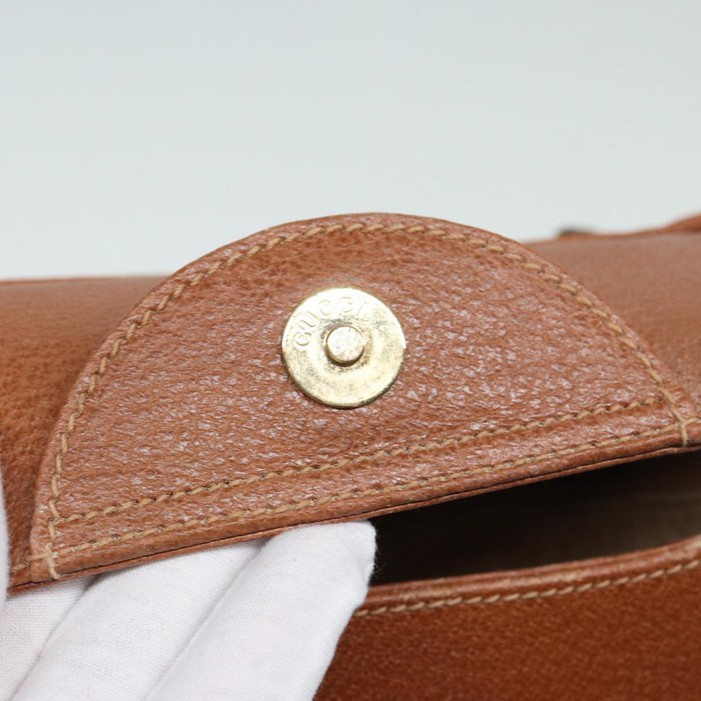 GUCCI Bamboo Hand Bag Leather Brown 002 1186 0259 83656