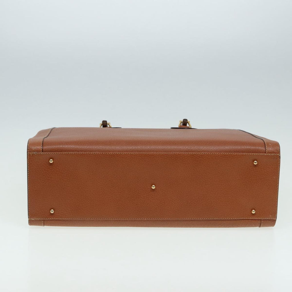 GUCCI Bamboo Hand Bag Leather Brown 002 1186 0259 83656