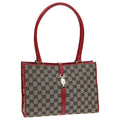 GUCCI GG Canvas Jackie Hand Bag Beige Red 002 1073 002122 83658