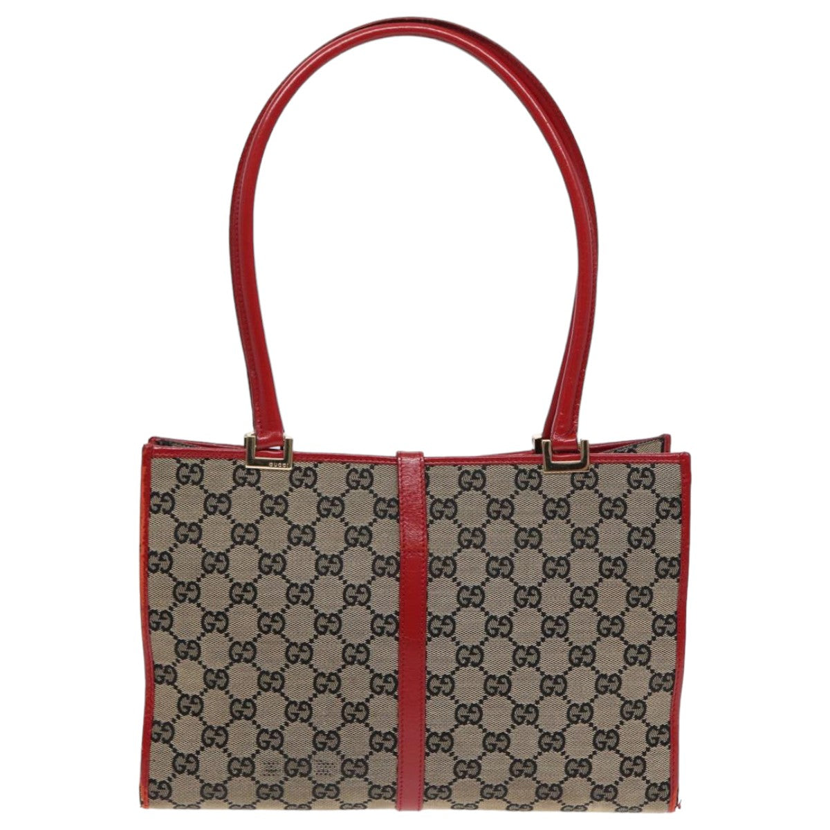 GUCCI GG Canvas Jackie Hand Bag Beige Red 002 1073 002122 83658