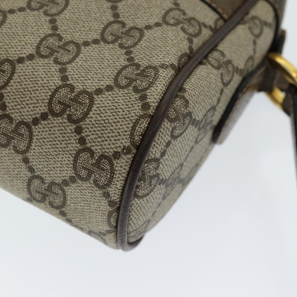 GUCCI GG Supreme Web Sherry Line Shoulder Bag PVC Beige 904 02 004 83660