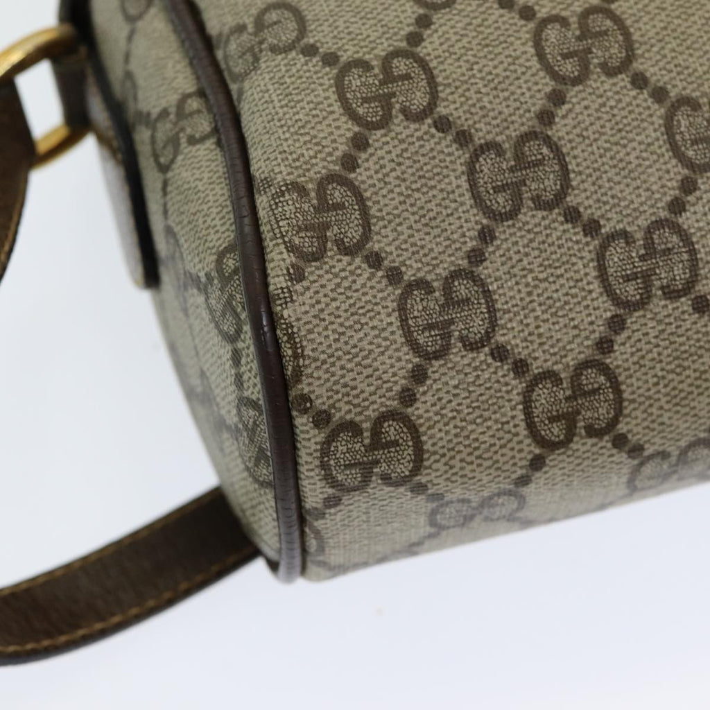 GUCCI GG Supreme Web Sherry Line Shoulder Bag PVC Beige 904 02 004 83660