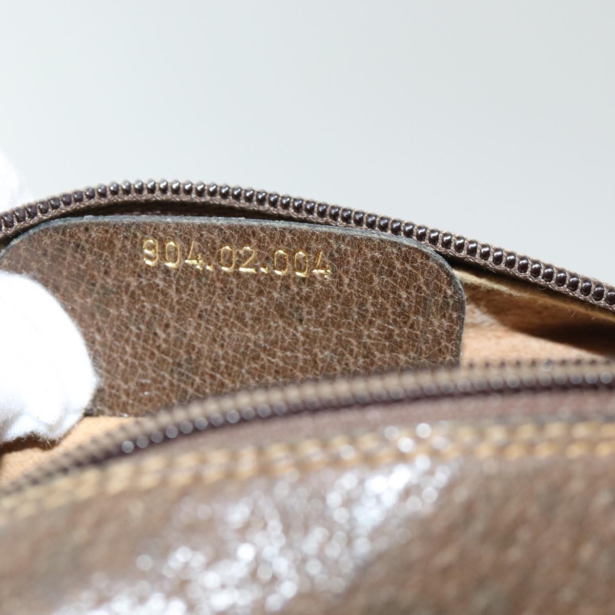 GUCCI GG Supreme Web Sherry Line Shoulder Bag PVC Beige 904 02 004 83660