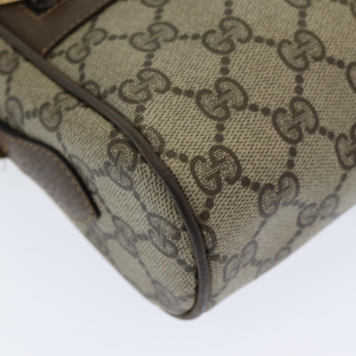GUCCI GG Supreme Web Sherry Line Shoulder Bag PVC Beige 63 02 004 83661