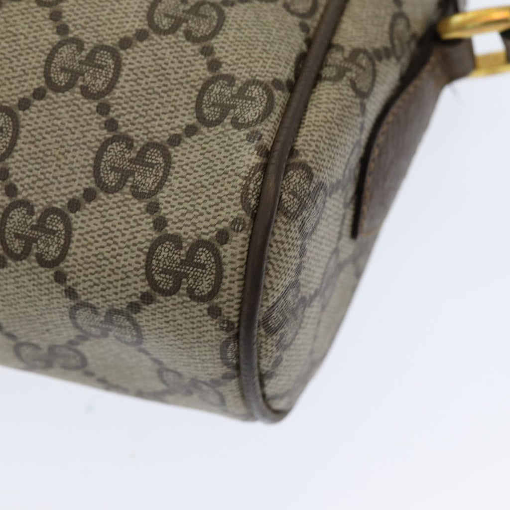 GUCCI GG Supreme Web Sherry Line Shoulder Bag PVC Beige 63 02 004 83661