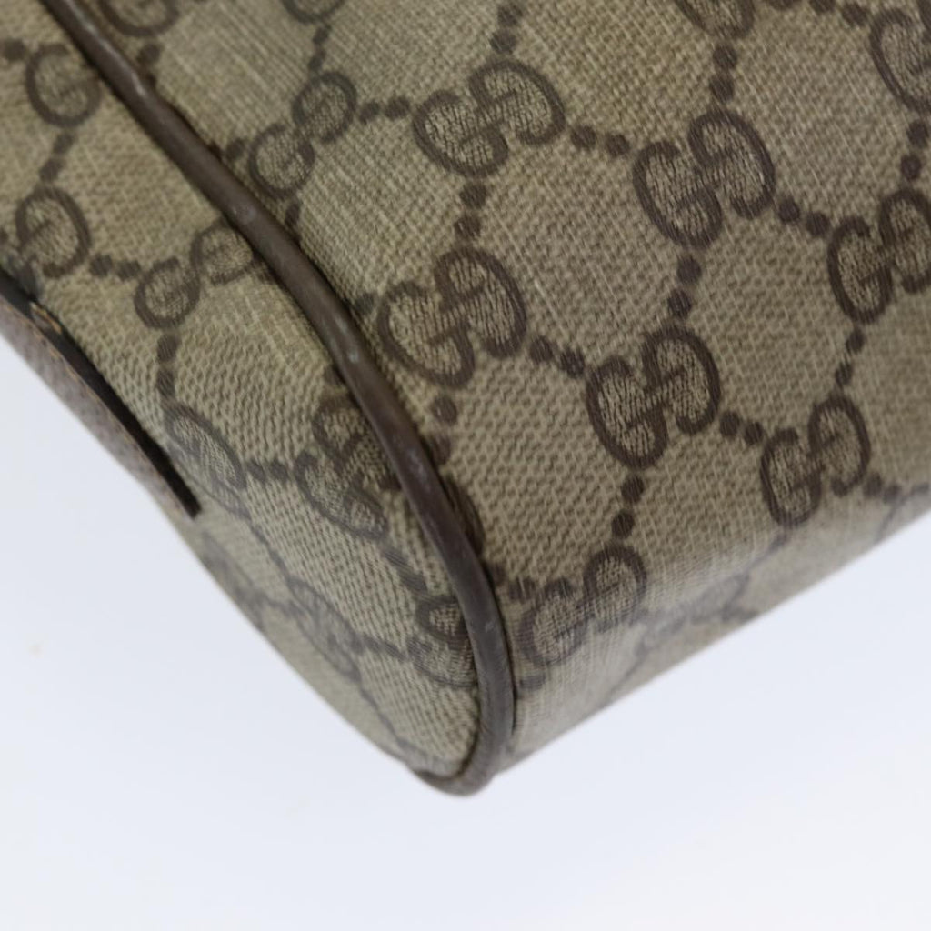GUCCI GG Supreme Web Sherry Line Shoulder Bag PVC Beige 63 02 004 83661