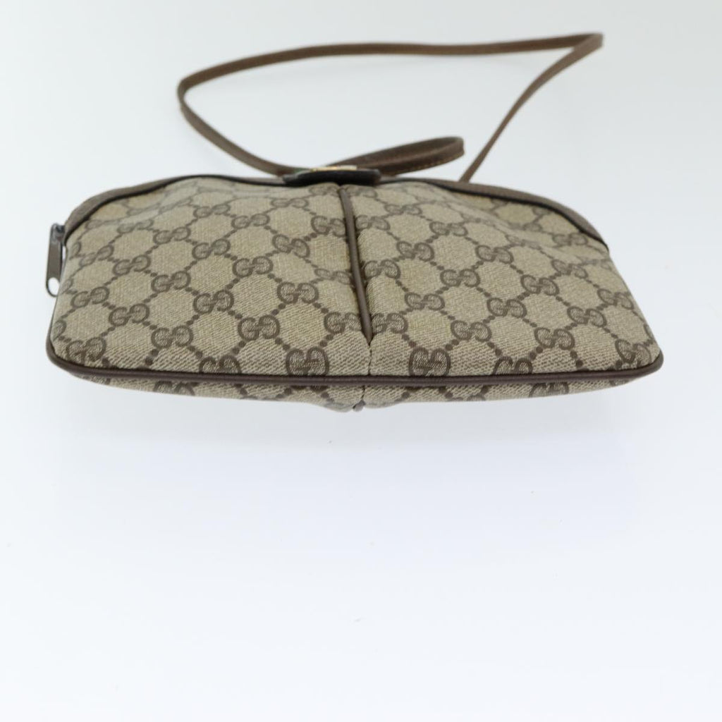 GUCCI GG Supreme Web Sherry Line Shoulder Bag PVC Beige 904 02 047 83664
