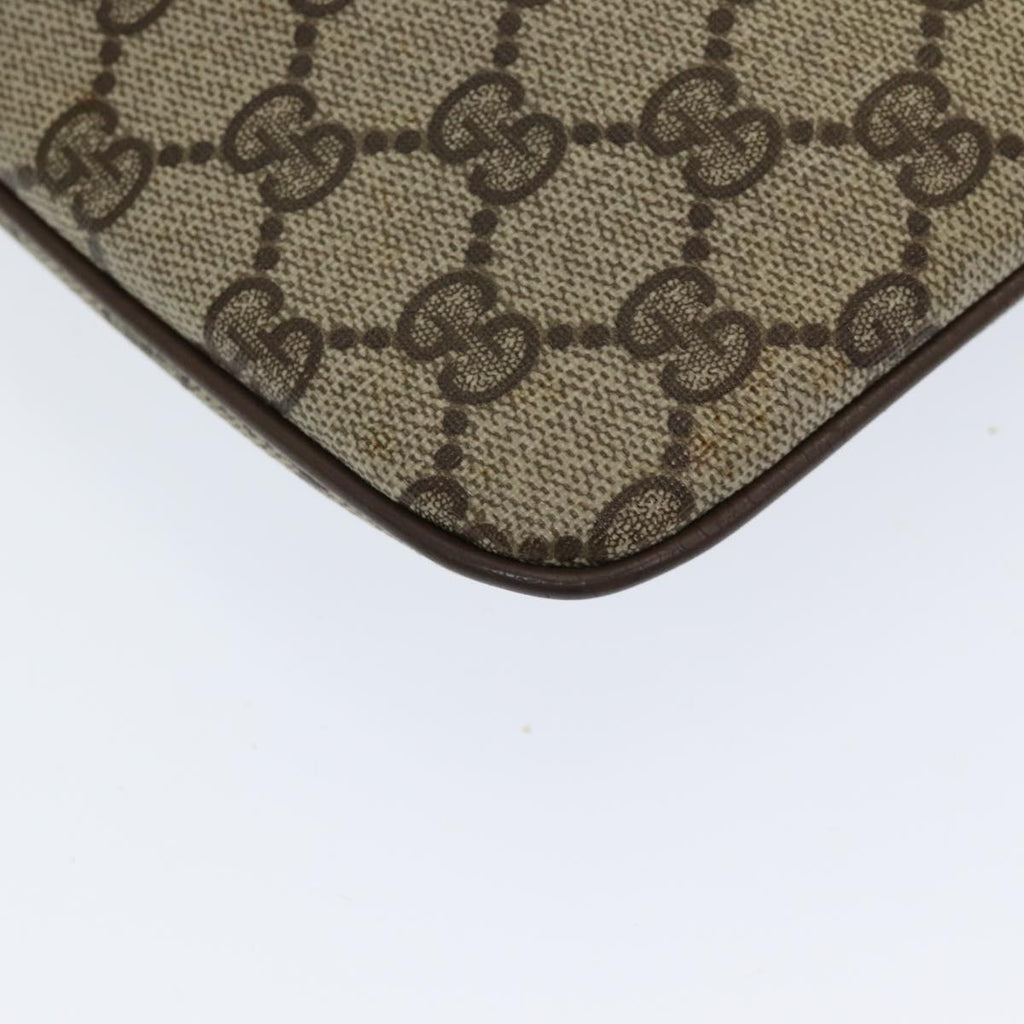 GUCCI GG Supreme Web Sherry Line Shoulder Bag PVC Beige 904 02 047 83664