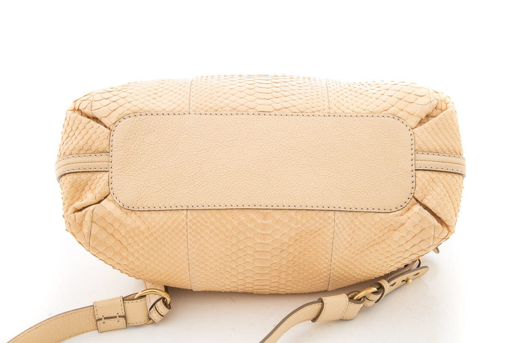 Chloe Beige Python Elsie Handbag