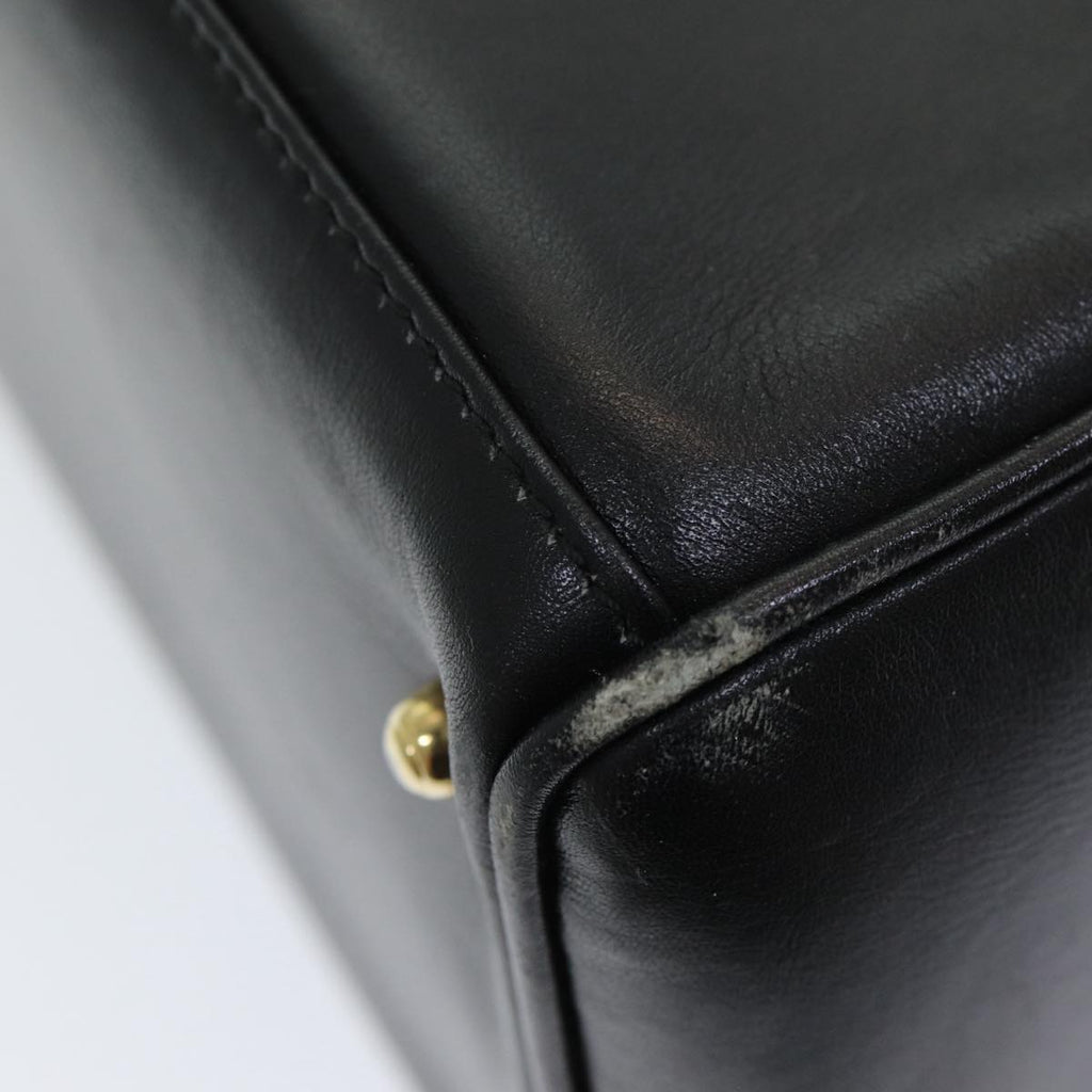GUCCI Bamboo Hand Bag Leather 2way Black 002 123 0322 83701