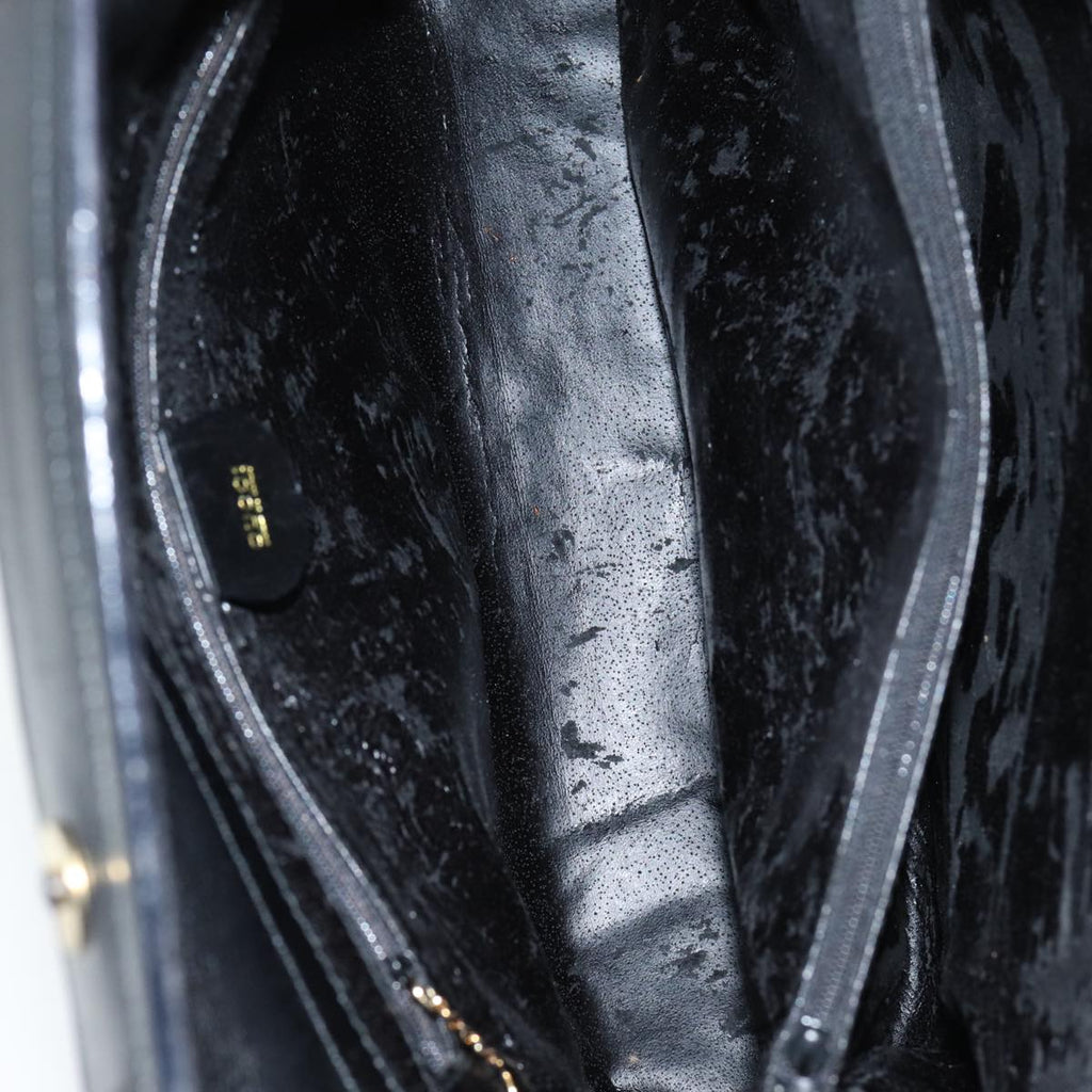 GUCCI Bamboo Hand Bag Leather 2way Black 002 123 0322 83701