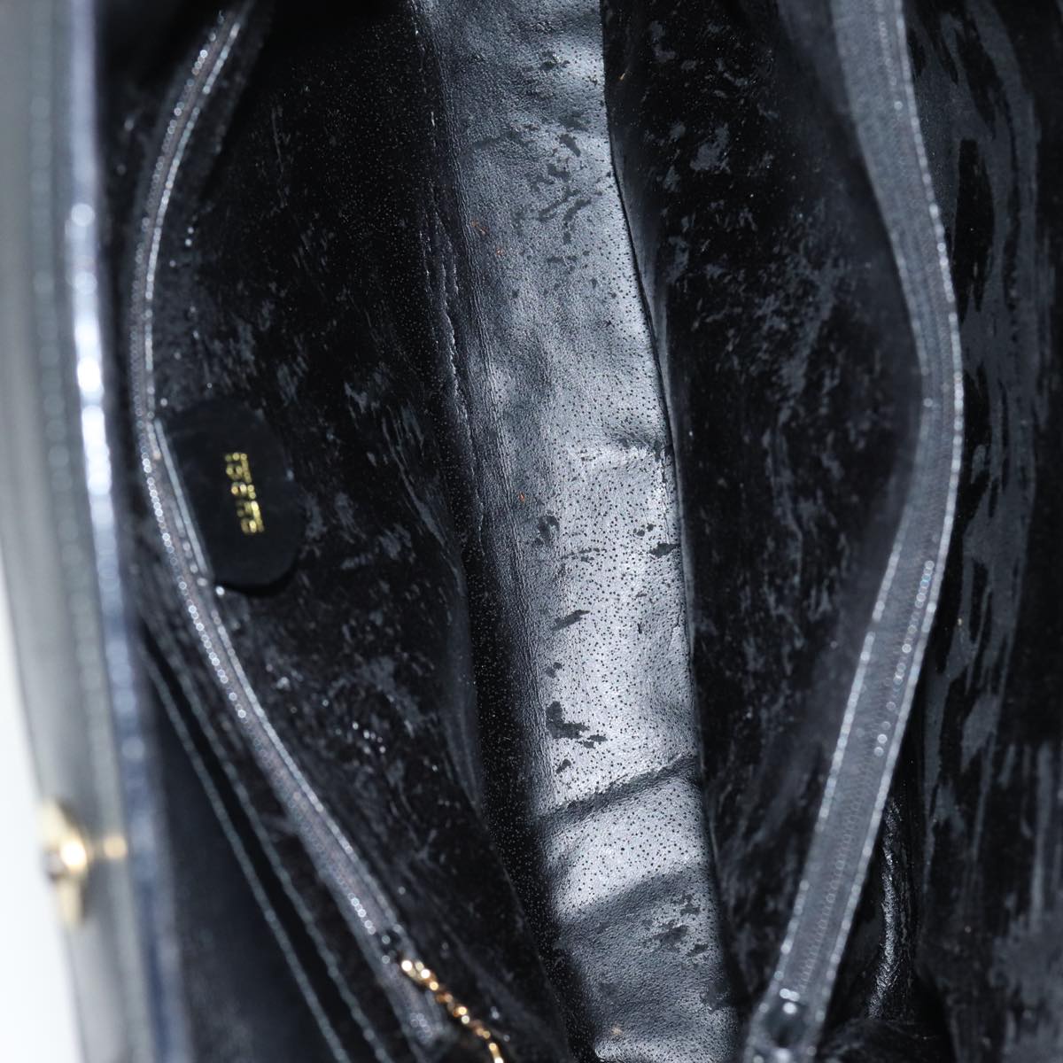 GUCCI Bamboo Hand Bag Leather 2way Black 002 123 0322 83701