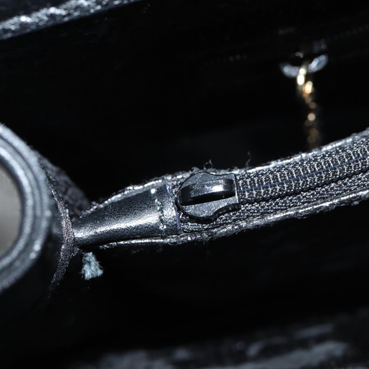 GUCCI Bamboo Hand Bag Leather 2way Black 002 123 0322 83701