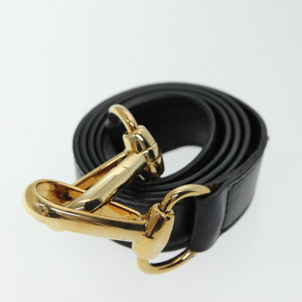 GUCCI Bamboo Hand Bag Leather 2way Black 002 123 0322 83701