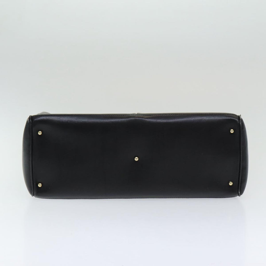 GUCCI Bamboo Hand Bag Leather 2way Black 002 123 0322 83701