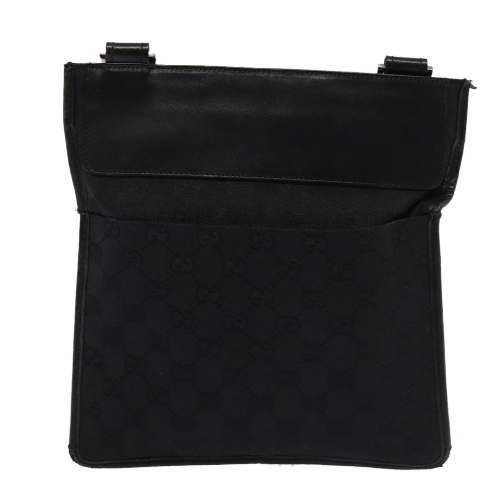 GUCCI GG Canvas Shoulder Bag Black 27639 200047 83704