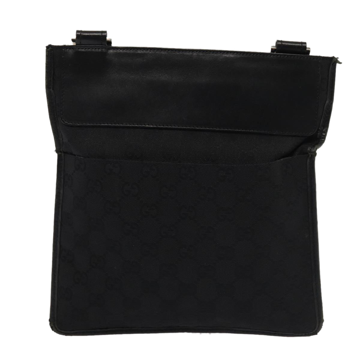 GUCCI GG Canvas Shoulder Bag Black 27639 200047 83704