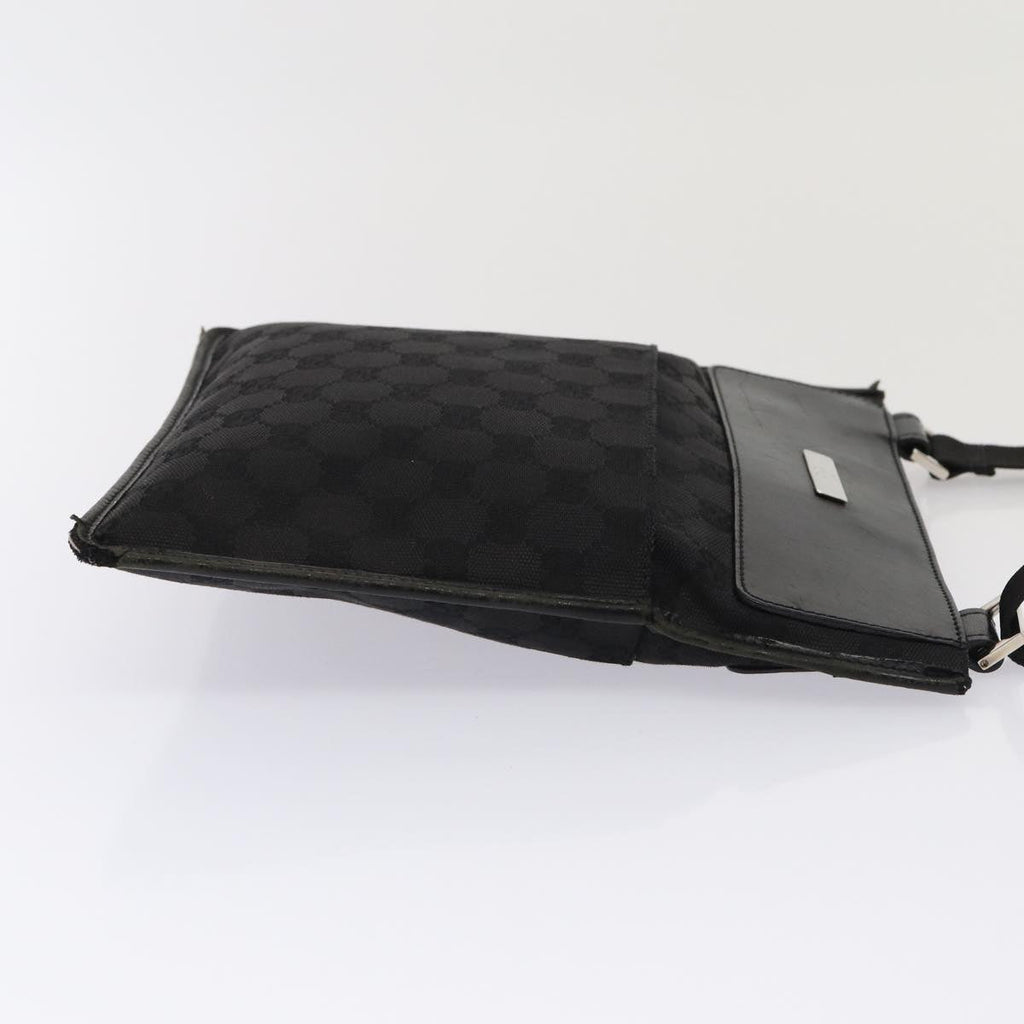 GUCCI GG Canvas Shoulder Bag Black 27639 200047 83704