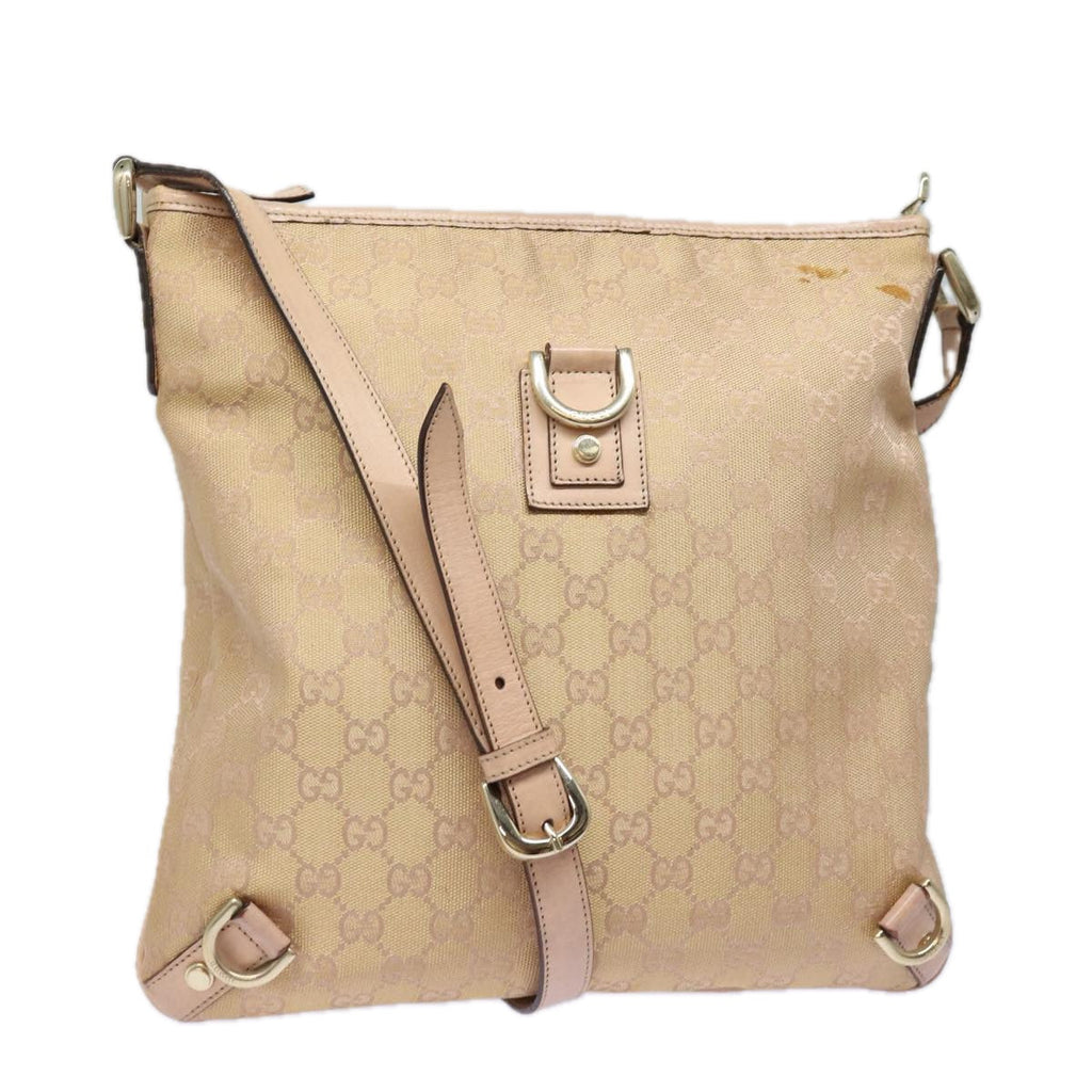 GUCCI GG Canvas Shoulder Bag Pink 131326 83708