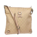 GUCCI GG Canvas Shoulder Bag Pink 131326 83708