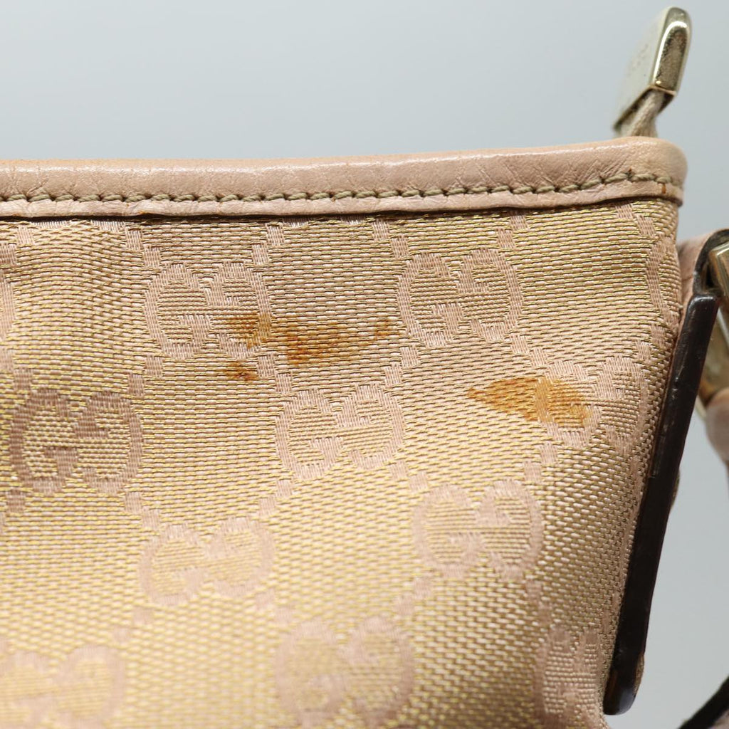 GUCCI GG Canvas Shoulder Bag Pink 131326 83708