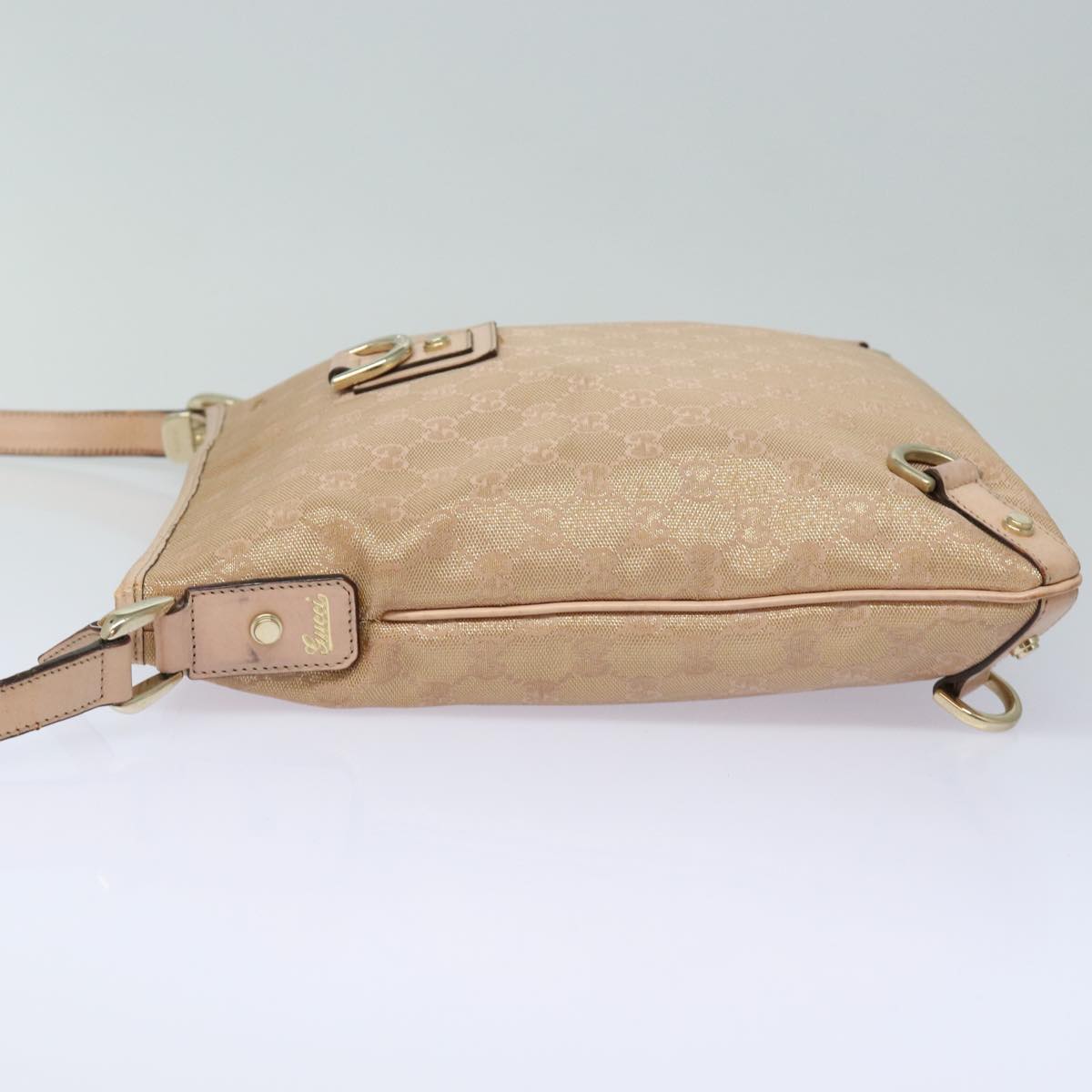 GUCCI GG Canvas Shoulder Bag Pink 131326 83708