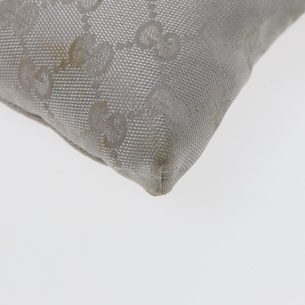 GUCCI GG Canvas Waist bag Silver 28566 83709