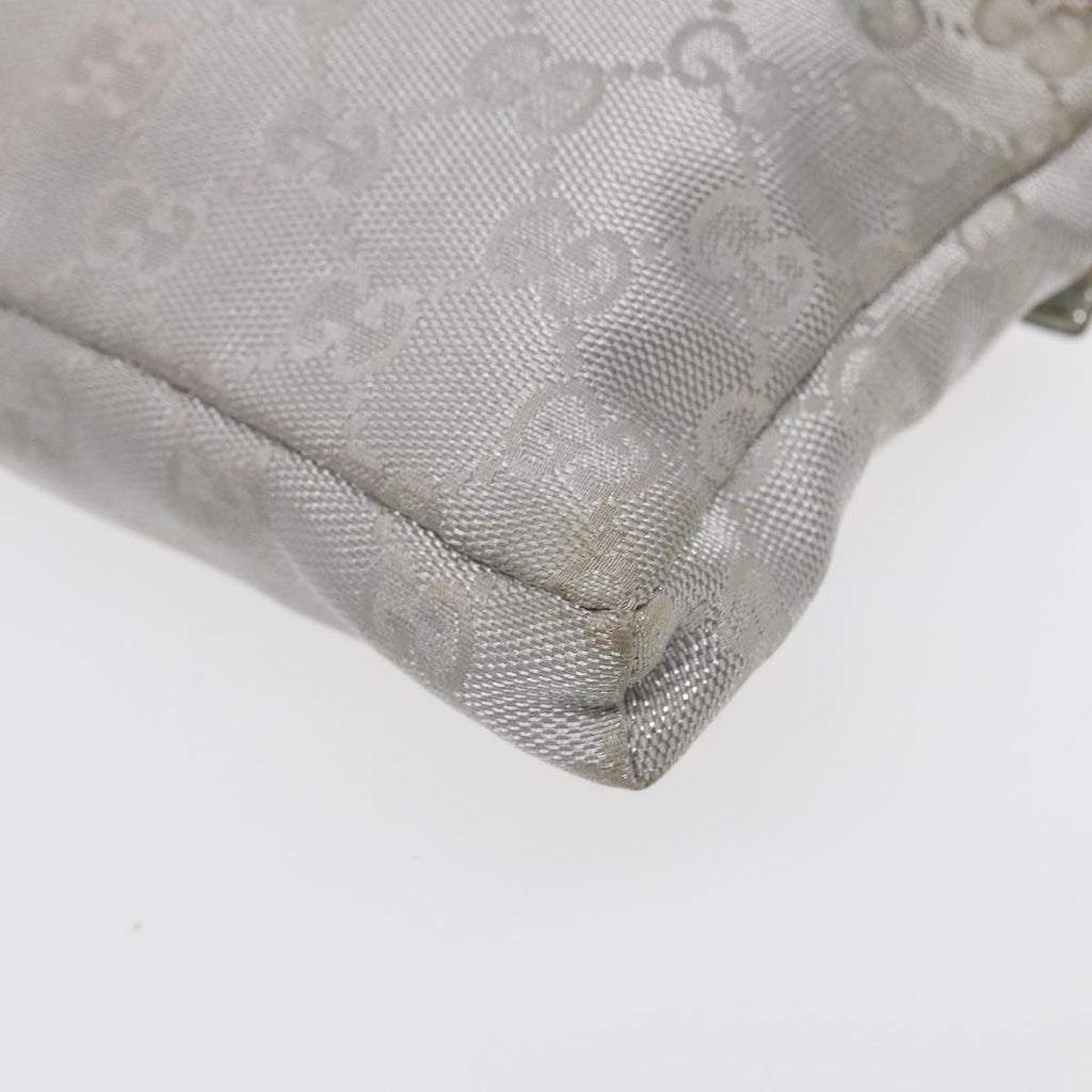 GUCCI GG Canvas Waist bag Silver 28566 83709