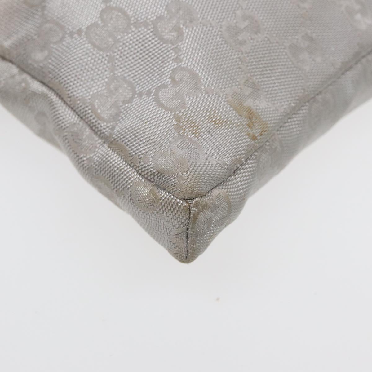 GUCCI GG Canvas Waist bag Silver 28566 83709