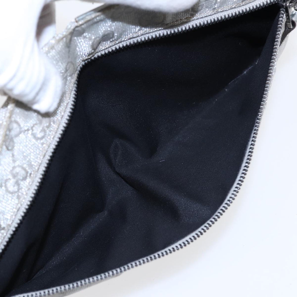 GUCCI GG Canvas Waist bag Silver 28566 83709