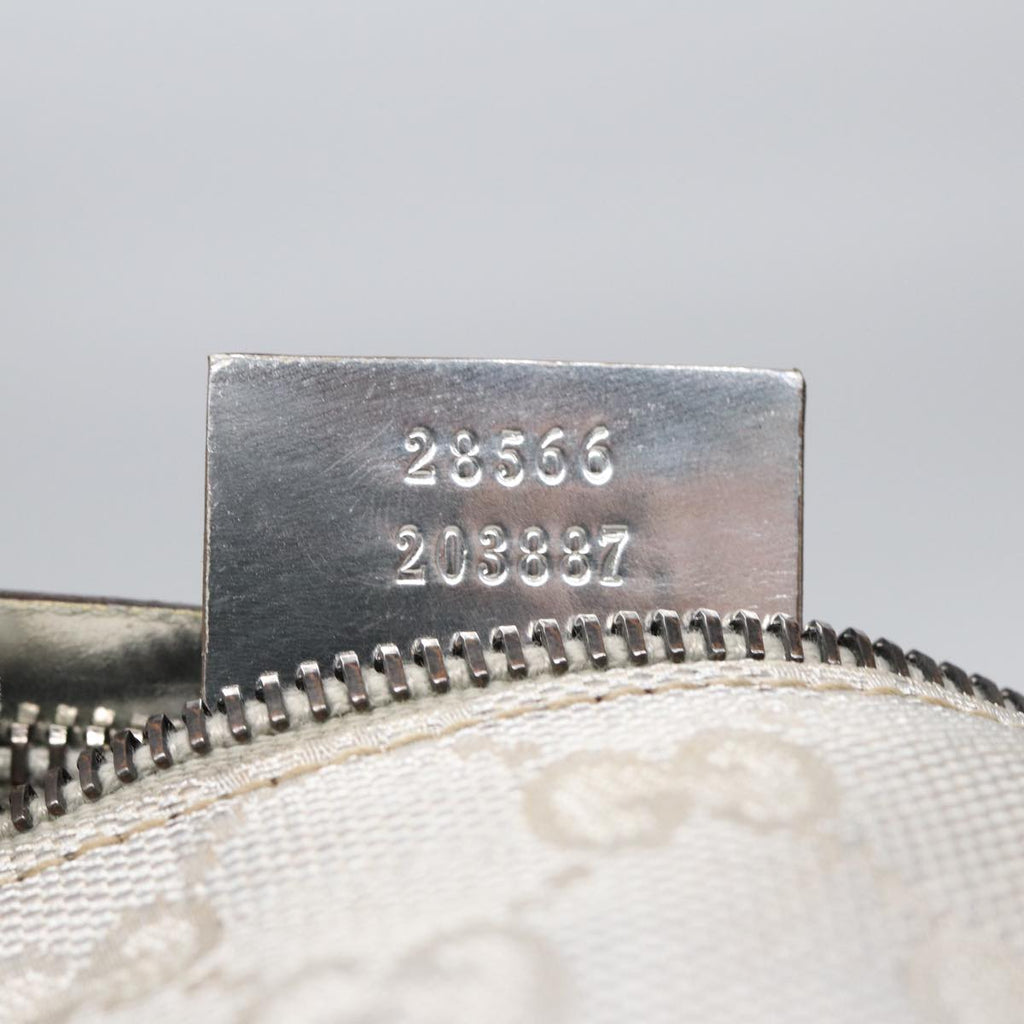 GUCCI GG Canvas Waist bag Silver 28566 83709