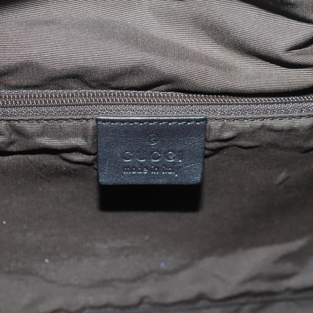 GUCCI GG Canvas Hand Bag Black 76554 83713
